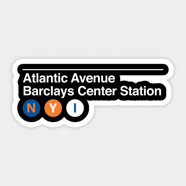 NYI Subway Stops Sticker by NYIslesBlog